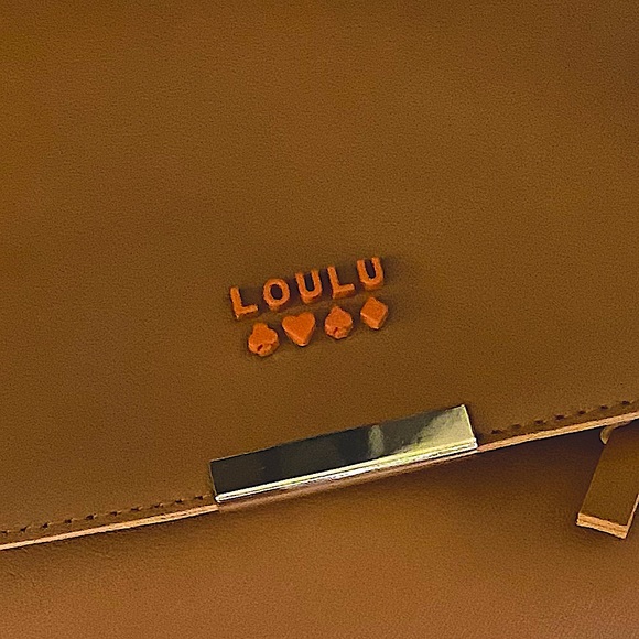 🟣 MODERNE ELEGANCE LouLu Mini backpack purse Cognac NWT - Picture 6 of 8